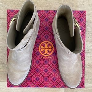 Tory Burch Brooke ankle bootie suede